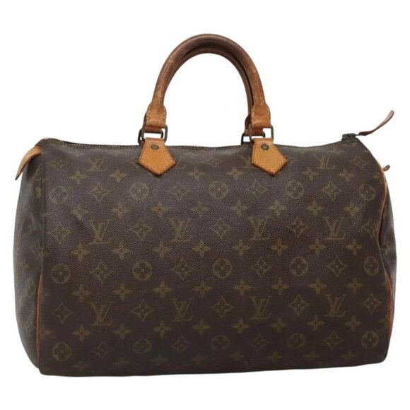 LOUIS VUITTON Monogram Speedy 35 Hand Bag M41524 LV Auth 137025 - Picture 1 of 16